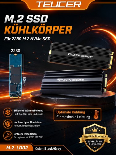Ssd kühler für nvme pcie - ssd,
