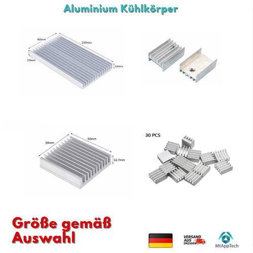 Aluminium kühlkörper set - aluminium,